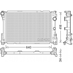 Aušinimo radiatorius
DENSO DRM17049, DENSO, D