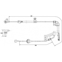 Daviklis ABS
                                BOSCH                                                0265001273, BOSCH, 02650012