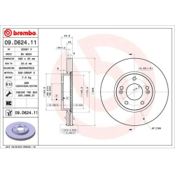 stabdžių diskas (1vnt) PRIME LINE - UV Coated
                                BREMBO                                       