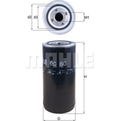 alyvos filtras
                                MAHLE                                                OC60, MAHLE, OC60, auto d
