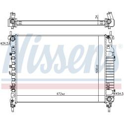 Aušinimo radiatorius
                                NISSENS                                                606255, NISSENS,