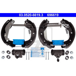 stabdžių trinkelių komplektas Original ATE TopKit
                                                03.0520-6619.3, ATE, 030
