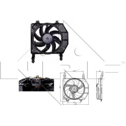 ventiliatorius, radiatoriaus
                                NRF                                47077, NRF, 47077, auto detal