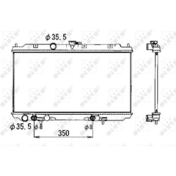 Aušinimo radiatorius
NRF 53389, NRF, 53389, a