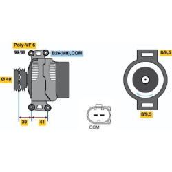 kintamosios srovės generatorius
                                BOSCH                                                0124525