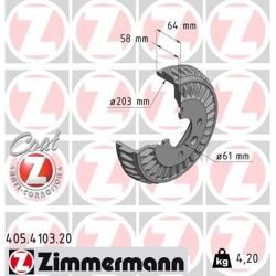 stabdžių būgnas COAT Z
                                ZIMMERMANN                                                405.4103.