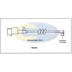 įspėjimo kontaktas, stabdžių trinkelių susidėvėjimas
                                COMLINE                          