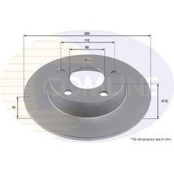 Stabdžių diskas (1VNT), galinis
                                COMLINE                                                ADC4