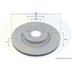 stabdžių diskas (1vnt) COATED
                                COMLINE                                                ADC504