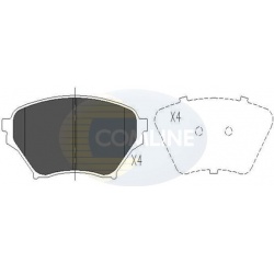 stabdžių trinkelių rinkinys, diskinis stabdys
                                COMLINE                                     