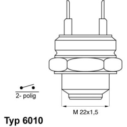 temperatūros jungiklis, radiatoriaus ventiliatorius
                                BorgWarner (Wahler)                     