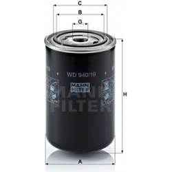 alyvos filtras
                                MANN-FILTER                                                WD940/19, MANN-FILT