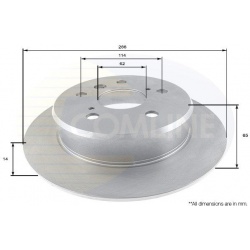 stabdžių diskas (1vnt)
                                COMLINE                                                ADC0147, COML