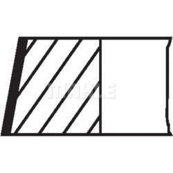 stūmoklio žiedų komplektas
                                MAHLE                                                03852N0, M