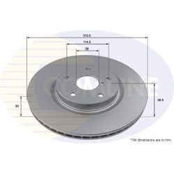 stabdžių diskas (1vnt) COATED
                                COMLINE                                                ADC503