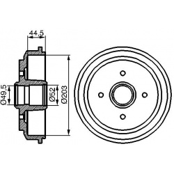 stabdžių būgnas
                                BOSCH                                                0986477149, BOSCH, 09