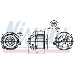 vidaus pūtiklis
                                NISSENS                                                87228, NISSENS, 87228