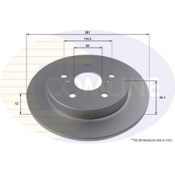 Stabdžių diskas (1VNT), galinis
COMLINE ADC2