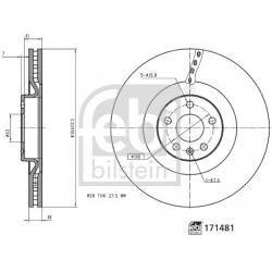 stabdžių diskas (1vnt)
                                FEBI BILSTEIN                                                171481,