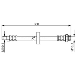 stabdžių žarnelė
                                BOSCH                                                1987481017, BOSCH, 