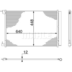 kondensatorius, oro kondicionierius BEHR
                                MAHLE                                               
