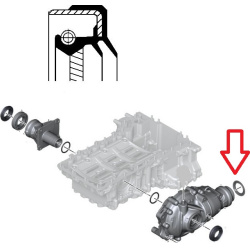 Riebokšlis pusašio, reduktoriaus
                                CORTECO                                                010
