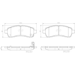 stabdžių trinkelių rinkinys, diskinis stabdys PRIME LINE
BREMBO