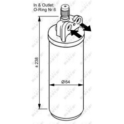 džiovintuvas, oro kondicionierius
                                NRF                                                33086, 