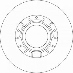 stabdžių diskas (1vnt) TRW SINGLE
                                                DF6963S, TRW, DF6963S, auto detalė