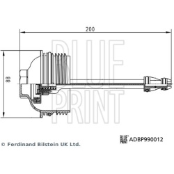 dangtis, alyvos filtro korpusas
                                BLUE PRINT                                                ADB