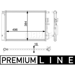 kondensatorius, oro kondicionierius BEHR *** PREMIUM LINE ***
                                MAHLE                          