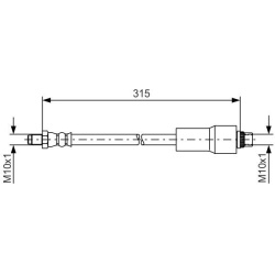 stabdžių žarnelė
                                BOSCH                                                1987476432, BOSCH, 