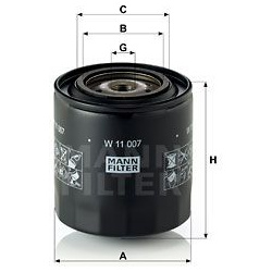 alyvos filtras
                                MANN-FILTER                                W11007, MANN-FILTER, W11007, auto d