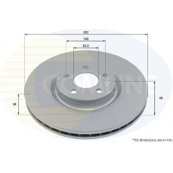 stabdžių diskas (1vnt) COATED
                                COMLINE                                                ADC291