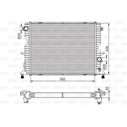 Aušinimo radiatorius
                                VALEO                                                701545, VALEO, 701