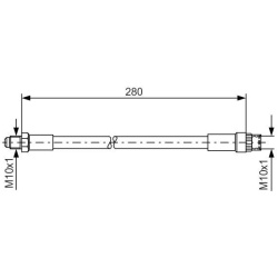 stabdžių žarnelė
                                BOSCH                                                1987476424, BOSCH, 