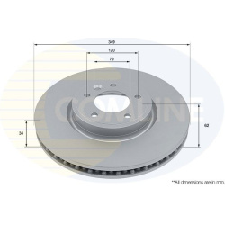 stabdžių diskas (1vnt) COATED
                                COMLINE                                                ADC504
