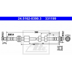 stabdžių žarnelė
                                ATE                                                24.5162-0390.3, ATE, 