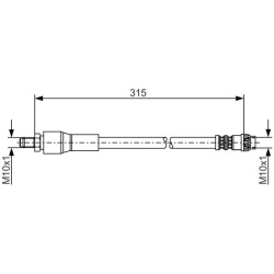 stabdžių žarnelė
                                BOSCH                                                1987476032, BOSCH, 