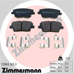 stabdžių trinkelių rinkinys, diskinis stabdys
                                ZIMMERMANN                                22