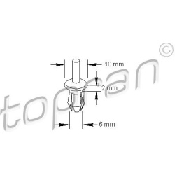 išsiplečianti kniedė
                                TOPRAN                                                205 796, Nenuro
