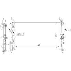 Aušinimo radiatorius
                                NRF                                                59272, NRF, 59272, a
