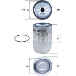 kuro filtras
                                MAHLE                                                KC429D, MAHLE, KC429D, auto