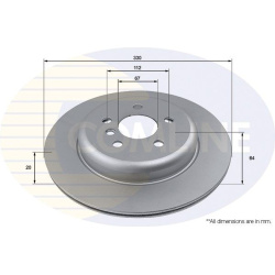 Stabdžių diskas (1VNT), galinis
                                COMLINE                                                ADC5