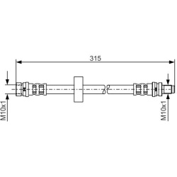 stabdžių žarnelė
                                BOSCH                                                1987476601, BOSCH, 