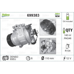 kompresorius, oro kondicionierius VALEO CORE-FLEX
                                                699383, VALEO, 699383, auto