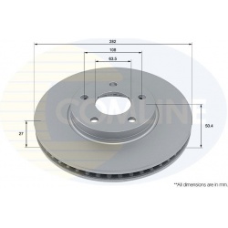 stabdžių diskas (1vnt) COATED
                                COMLINE                                                ADC504