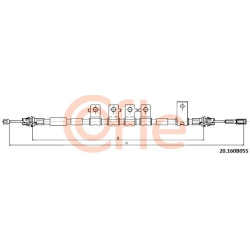 trosas, stovėjimo stabdys
                                COFLE                                                20.160B055, N
