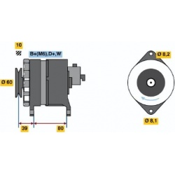kintamosios srovės generatorius
                                BOSCH                                                0986034