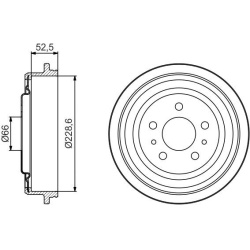 stabdžių būgnas
                                BOSCH                                                0986477248, BOSCH, 09